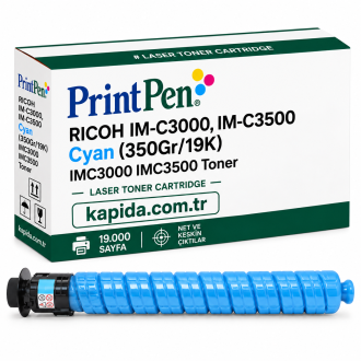 Printpen Ricoh IM-C3000, IM-C3500 Mavi (350Gr/19K) IMC3000 IMC3500 Toner