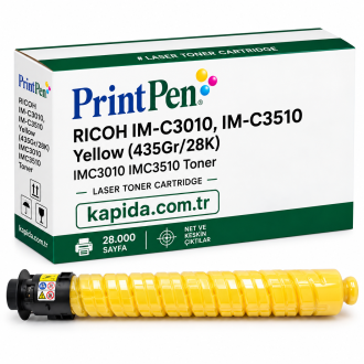 Printpen Ricoh IM-C3010, IM-C3510 Sarı (435Gr/28K) IMC3010 IMC3510 Toner