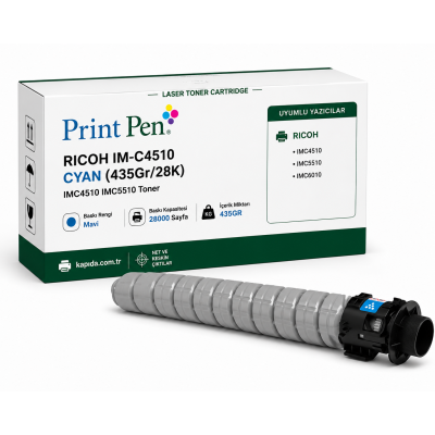 Ricoh IM-C4510 Mavi Muadil Toner - IMC4510, IMC5510, IMC6010 uyumlu