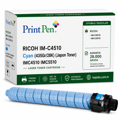Printpen RICOH IM-C4510 Cyan (435Gr/28K) (Japon Toner) IMC4510 IMC5510