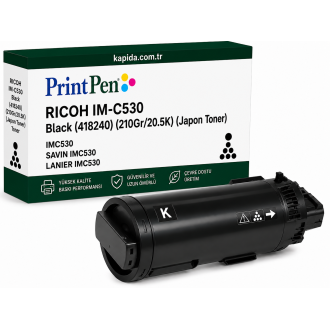 Printpen Ricoh IM-C530 Black (418240) (210Gr/20.5K) (Japon Toner) IMC530 ; Savin IMC530 ; Lanier IMC530