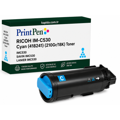 Ricoh IM-C530 Mavi Muadil Toner - IMC530 uyumlu