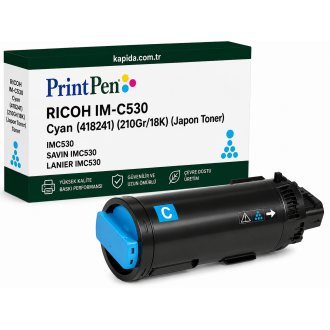Printpen Ricoh IM-C530 Mavi (418241) (210Gr/18K) (Japon Toner) IMC530 ; Savin IMC530 ; Lanier IMC530