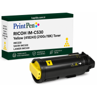Printpen Ricoh IM-C530 Sarı  (418243) (210Gr/18K) IMC530 ; Savin IMC530 ; Lanier IMC530 Toner