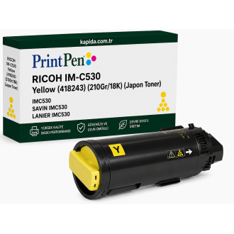 Printpen Ricoh IM-C530 Sarı (418243) (210Gr/18K) (Japon Toner) IMC530 ; Savin IMC530 ; Lanier IMC530