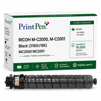 Printpen Ricoh M-C2000, M-C2001 Black (318Gr/18K) MC2000 MC2001 Toner
