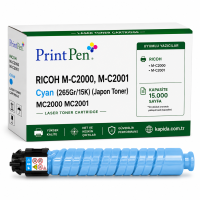 Printpen Ricoh M-C2000, M-C2001 Mavi (265Gr/15K) (Japon Toner) MC2000 MC2001