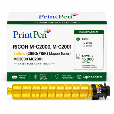 Ricoh M-C2000 Sarı Muadil Toner - MC2000, MC2001 uyumlu