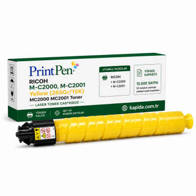 Ricoh M-C2000 Sarı Muadil Toner - MC2000, MC2001 uyumlu