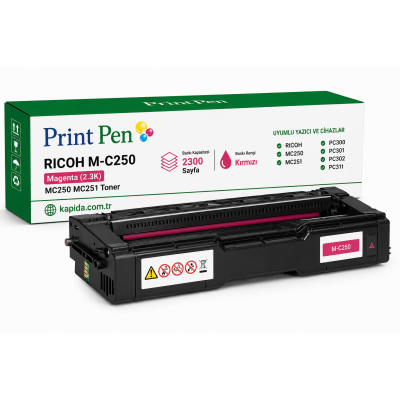Ricoh M-C250 Kırmızı Muadil Toner - MC250, MC251, PC300 uyumlu