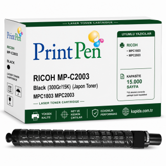 Printpen Ricoh MP-C2003 Black (300Gr/15K) (Japon Toner) MPC1803 MPC2003