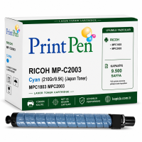 Printpen Ricoh MP-C2003 Mavi (210Gr/9.5K) (Japon Toner) MPC1803 MPC2003