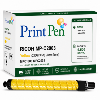 Printpen Ricoh MP-C2003 Sarı (210Gr/9.5K) (Japon Toner) MPC1803 MPC2003