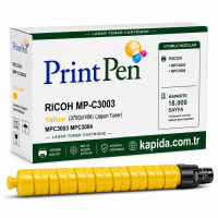 Printpen Ricoh MP-C3003 Sarı (370Gr/18K) (Japon Toner) MPC3003 MPC3004