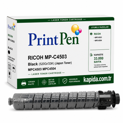 Ricoh MP-C4503 Siyah Muadil Toner - MPC4503, MPC4504, MPC5503 uyumlu