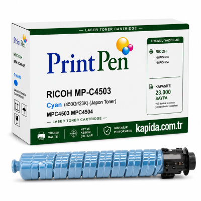 Ricoh MP-C4503 Mavi Muadil Toner - MPC4503, MPC4504, MPC5503 uyumlu