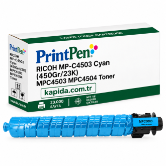 Printpen RICOH MP-C4503 Cyan (450Gr/23K) MPC4503 MPC4504 Toner