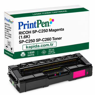 Printpen Ricoh SP-C250 Kırmızı (1.6K) SP-C250 SP-C260 Toner