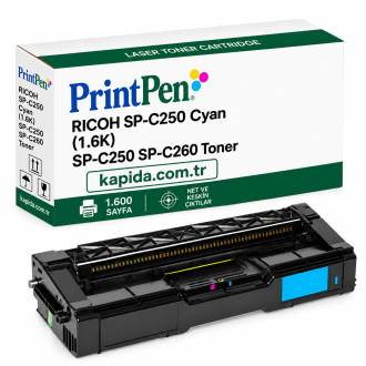Printpen Ricoh SP-C250 Mavi (1.6K) SP-C250 SP-C260 Toner