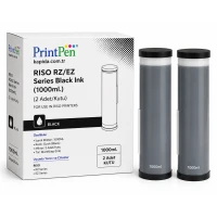 Printpen Riso Rz/Ez Series Black Ink (1000Ml.) (2 Adet/Kutu) Rz Series Ez Series Mürekkep