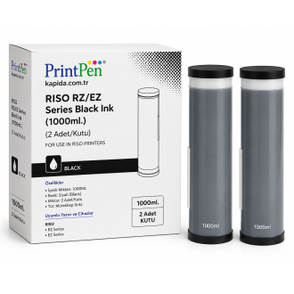 Printpen Riso Rz/Ez Series Black Ink (1000ml.) (2 Adet/Kutu) Rz Series Ez Series Mürekkep