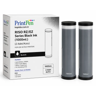 Printpen Riso Rz/Ez Series Black Ink (1000Ml.) (2 Adet/Kutu) Rz Series Ez Series Mürekkep