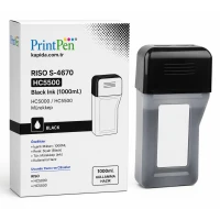 Printpen Riso S-4670 > Hc5500 Black Ink (1000Ml.) Hc5000 Hc5500 Mürekkep