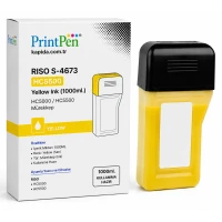 Printpen Riso S-4673 > Hc5500 Sarı Ink (1000Ml.) Hc5000 Hc5500 Mürekkep
