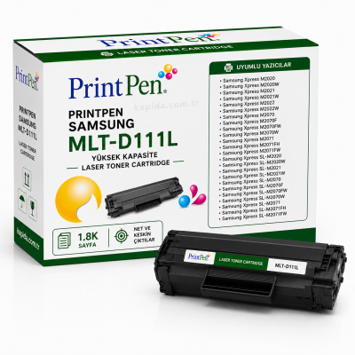 Printpen SAMSUNG MLT-D111L Yüksek Kapasite (1.8K) M2020 M2021 Toner