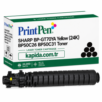 Printpen Sharp BP-GT70YA Sarı (24K) BP50C26 BP50C31 Toner