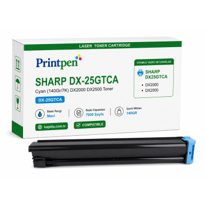 PRINTPEN SHARP DX-25GTCA Cyan (140Gr/7K) DX2000 DX2500 Toner