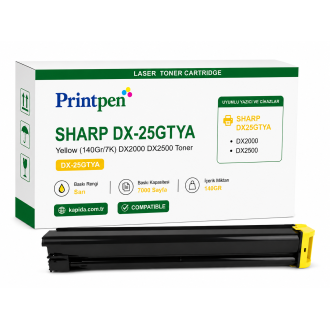 PRINTPEN SHARP DX-25GTYA Yellow (140Gr/7K) DX2000 DX2500 Toner