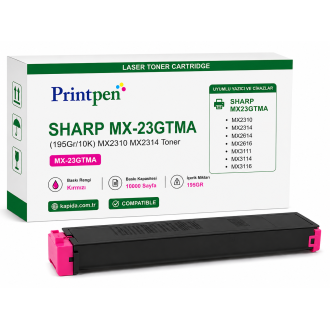 PRINTPEN SHARP MX-23GTMA Magenta (195Gr/10K) MX2310 MX2314 Toner