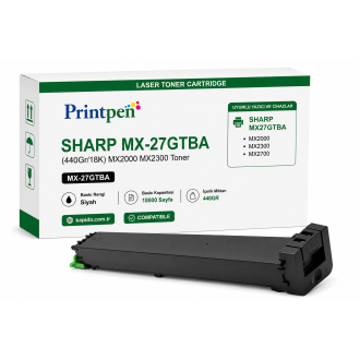 PRINTPEN SHARP MX-27GTBA Black (440Gr/18K) MX2000 MX2300 Toner