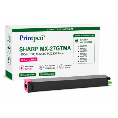 Sharp MX-27GTMA Kırmızı Muadil Toner - MX2000, MX2300, MX2700 uyumlu