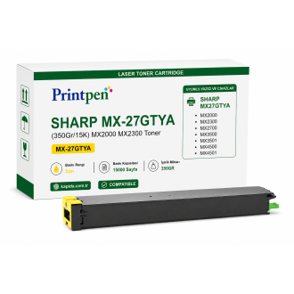 PRINTPEN SHARP MX-27GTYA Yellow (350Gr/15K) MX2000 MX2300 Toner