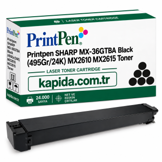 Printpen Sharp MX-36GTBA Black (495Gr/24K) MX2610 MX2615 Toner