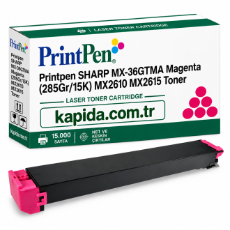 Printpen Sharp MX-36GTMA Kırmızı (285Gr/15K) MX2610 MX2615 Toner