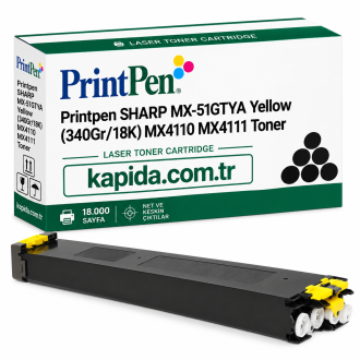 Printpen Sharp MX-51GTYA Sarı (340Gr/18K) MX4110 MX4111 Toner