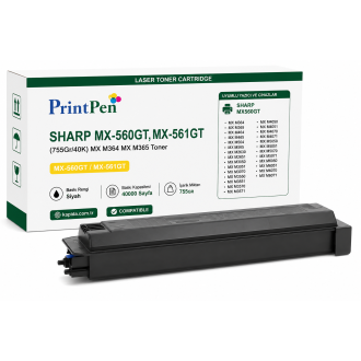 Printpen Sharp MX-560GT,MX-561GT (755Gr/40K) Mx M364 Mx M365 Toner