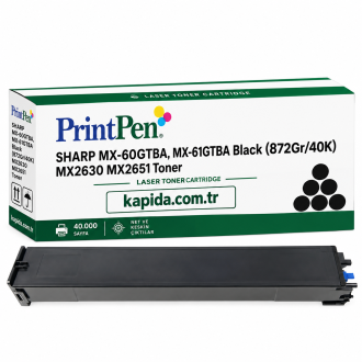 Printpen Sharp MX-60GTBA,MX-61GTBA Black (872Gr/40K) MX2630 MX2651 Toner