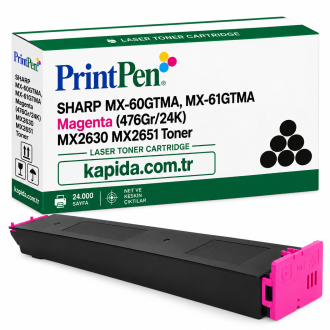 Printpen Sharp MX-60GTMA,MX-61GTMA Kırmızı (476Gr/24K) MX2630 MX2651 Toner