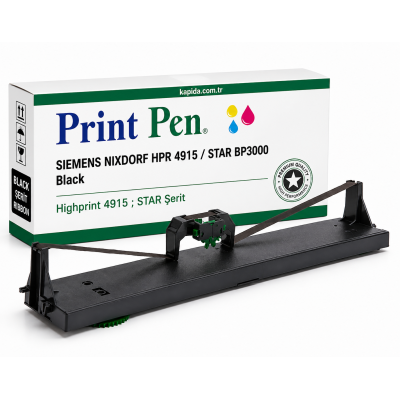 Siemens Nixdorf 4915 Siyah Muadil Şerit - Highprint 4915, BP3000, Tally T5023 uyumlu