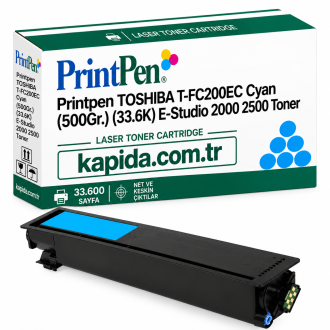 Printpen Toshiba T-FC200EC Mavi (500Gr.) (33.6K) e-STUDIO 2000 2500 Toner