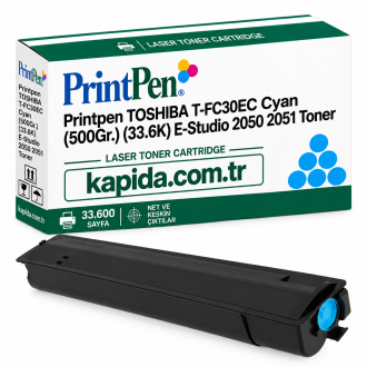 Printpen Toshiba T-FC30EC Mavi (500Gr.) (33.6K) e-STUDIO 2050 2051 Toner