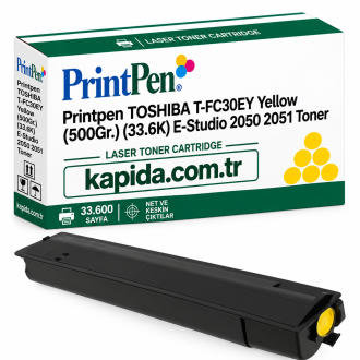 Printpen Toshiba T-FC30EY Sarı (500Gr.) (33.6K) e-STUDIO 2050 2051 Toner