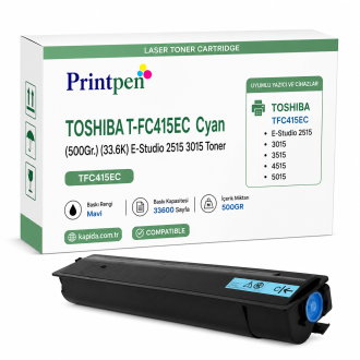 PRINTPEN TOSHIBA T-FC415EC Cyan (500Gr.) (33.6K) e-STUDIO 2515 3015 Toner
