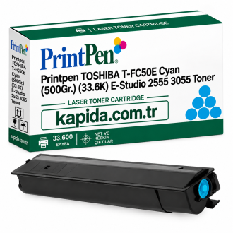 Printpen Toshiba T-FC50E Mavi (500Gr.) (33.6K) e-STUDIO 2555 3055 Toner