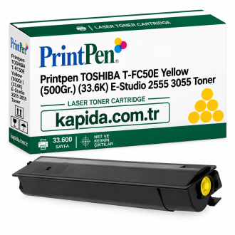 Printpen Toshiba T-FC50E Sarı (500Gr.) (33.6K) e-STUDIO 2555 3055 Toner
