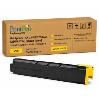 Printpen Utax Ck-5512 Sarı (260Gr/15K) (Japon Toner) 400Ci ; Triumph Adler Ck5512Y 1T02R6Aut0